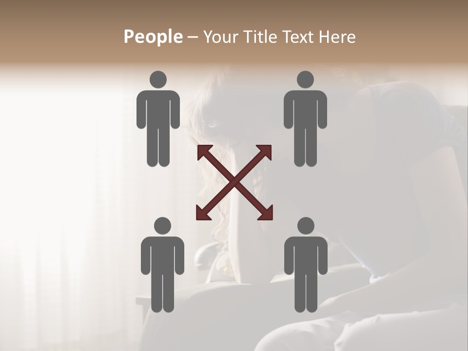 Indoors Displeased Distraught PowerPoint Template