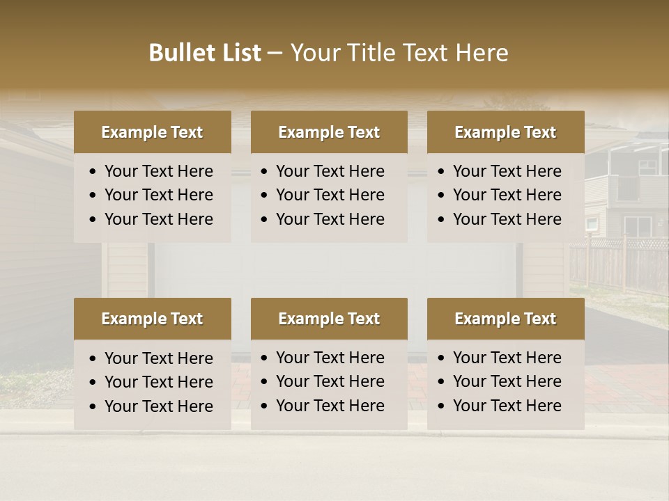 Dwelling Architecture American PowerPoint Template