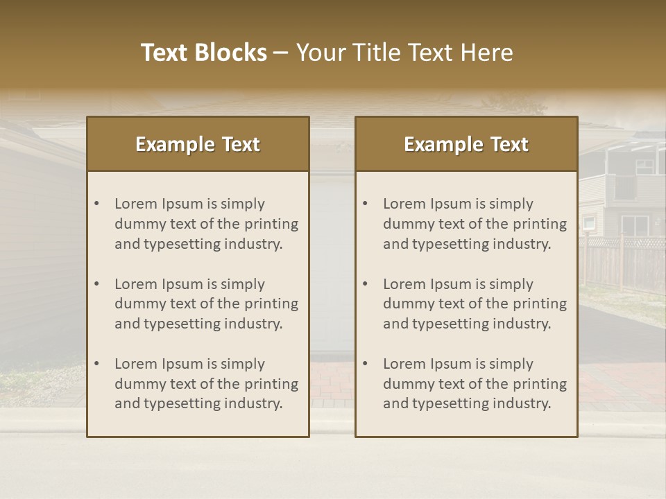 Dwelling Architecture American PowerPoint Template