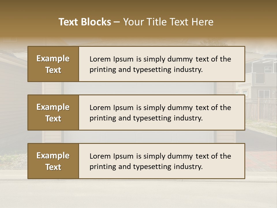 Dwelling Architecture American PowerPoint Template