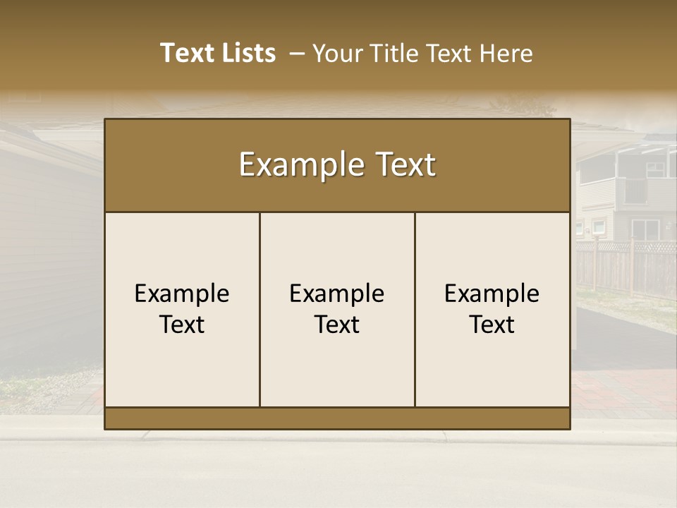Dwelling Architecture American PowerPoint Template