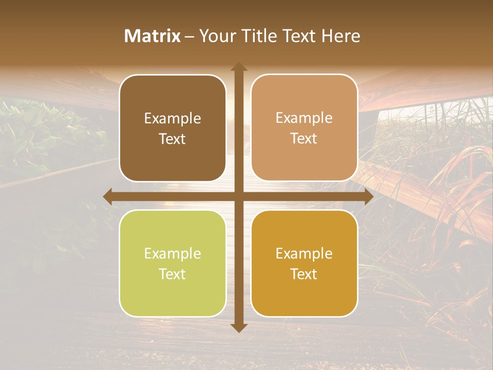 Seascape Walkway Resort PowerPoint Template