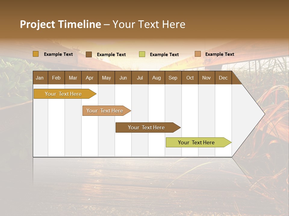 Seascape Walkway Resort PowerPoint Template