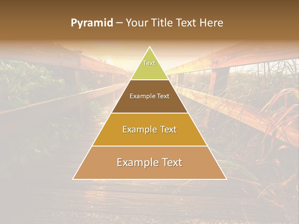 Seascape Walkway Resort PowerPoint Template