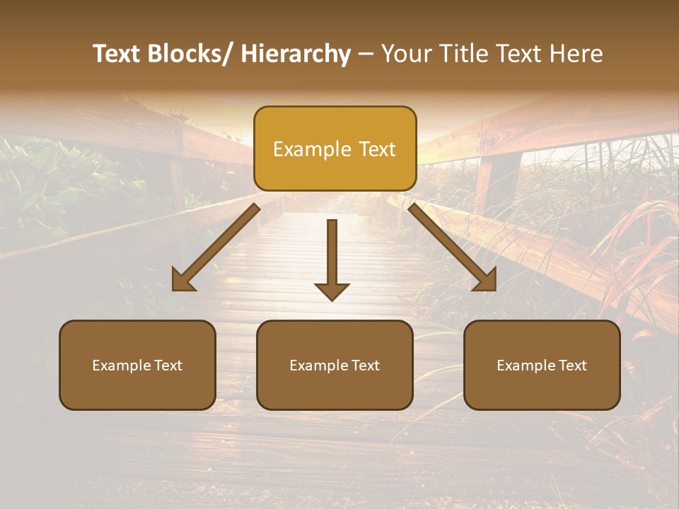 Seascape Walkway Resort PowerPoint Template
