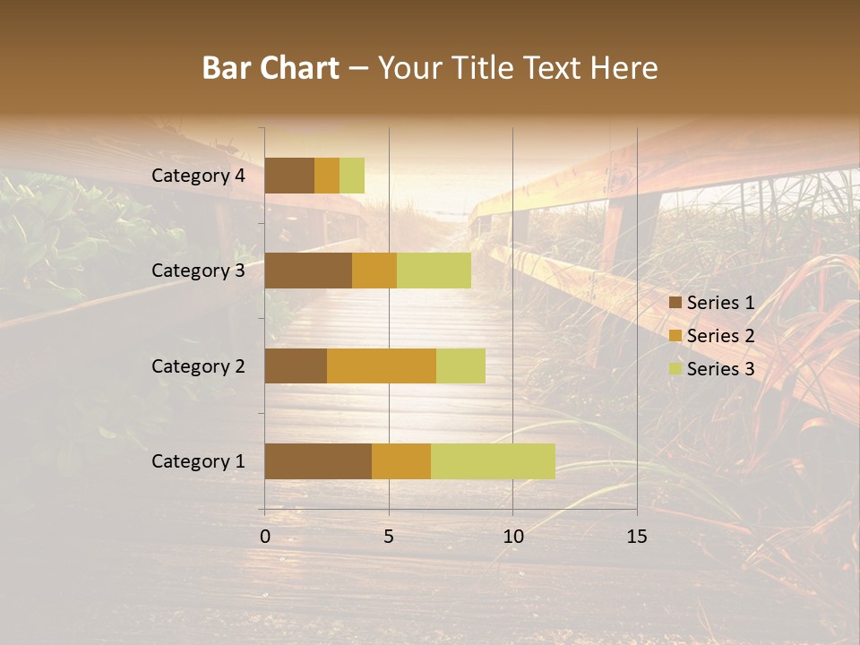 Seascape Walkway Resort PowerPoint Template