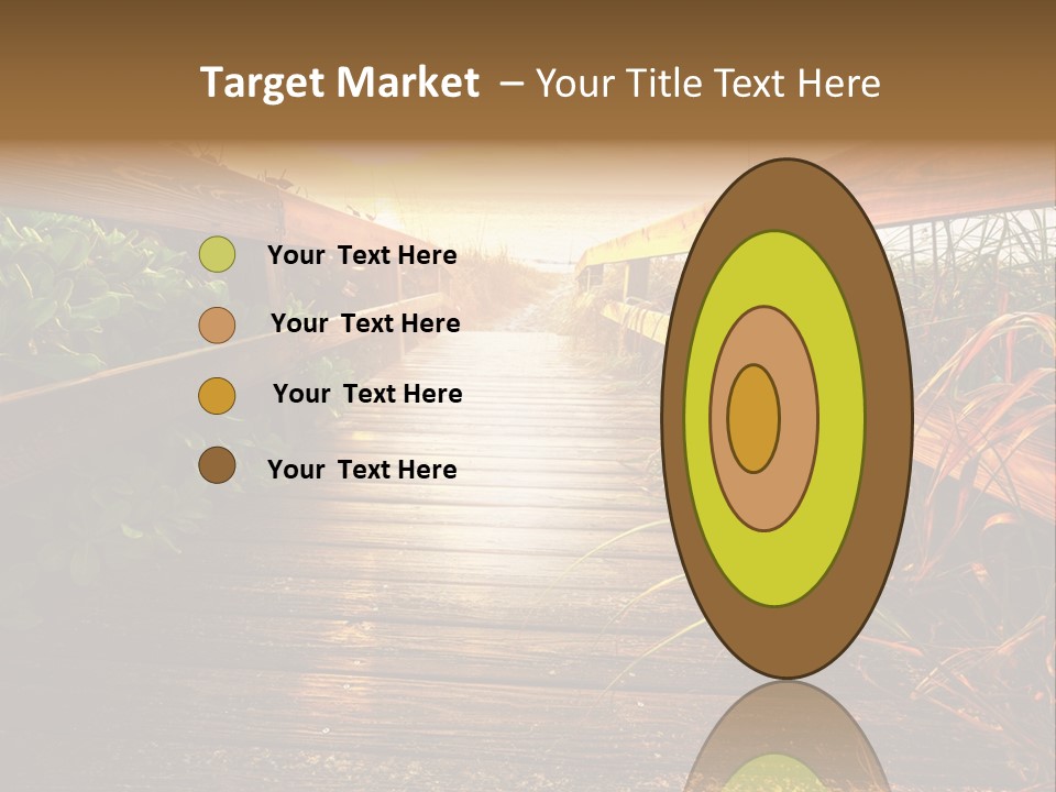 Seascape Walkway Resort PowerPoint Template