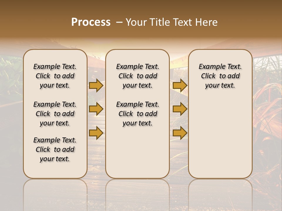 Seascape Walkway Resort PowerPoint Template