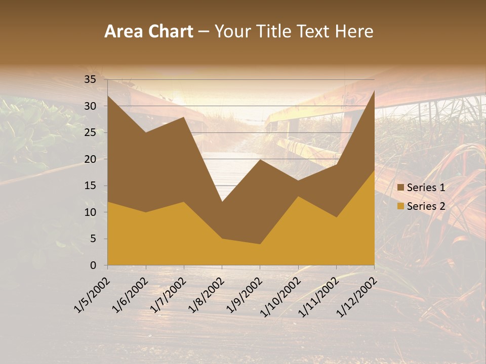 Seascape Walkway Resort PowerPoint Template