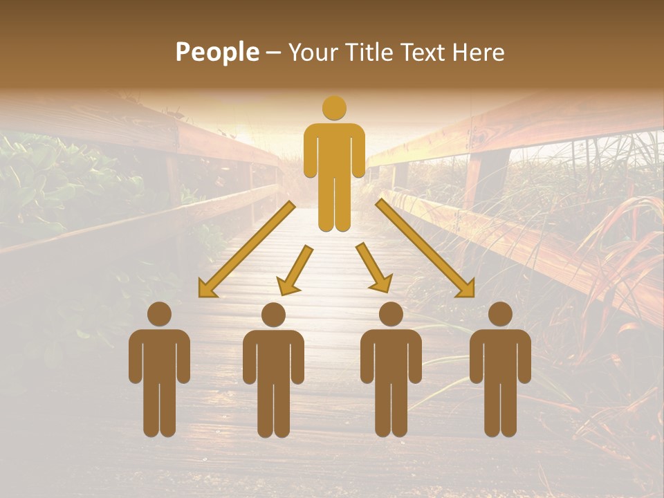 Seascape Walkway Resort PowerPoint Template