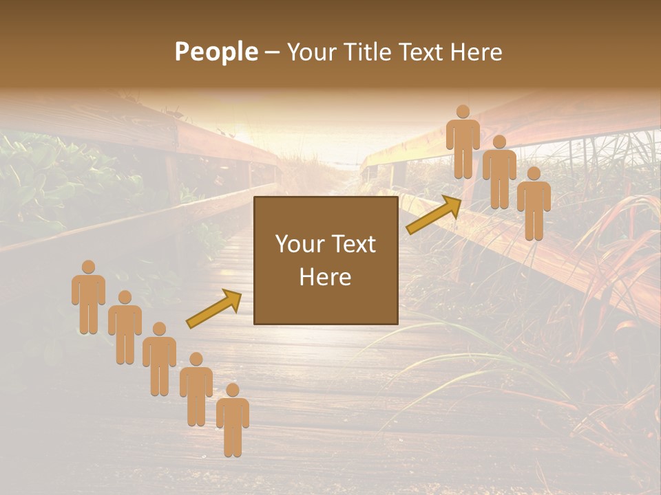 Seascape Walkway Resort PowerPoint Template