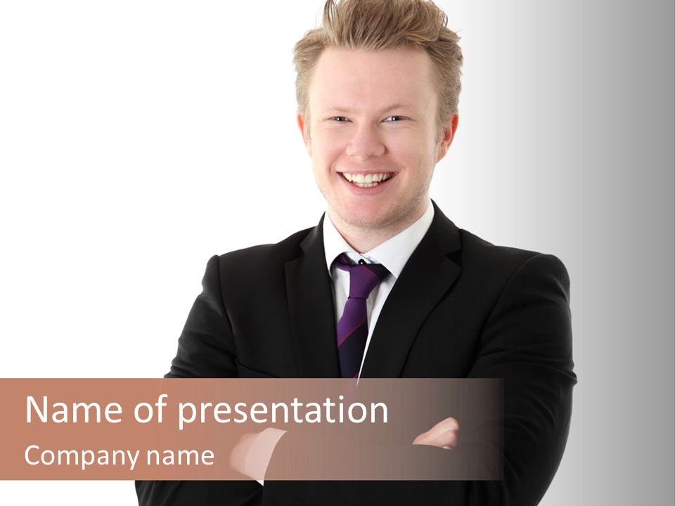 Business Studio Shot Portrait PowerPoint Template