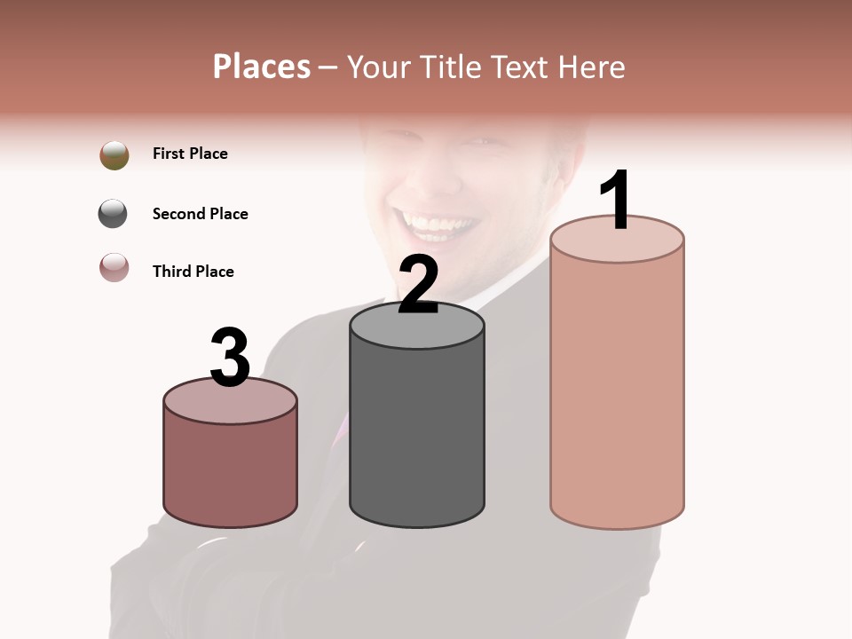 Office Worker Success Tie PowerPoint Template