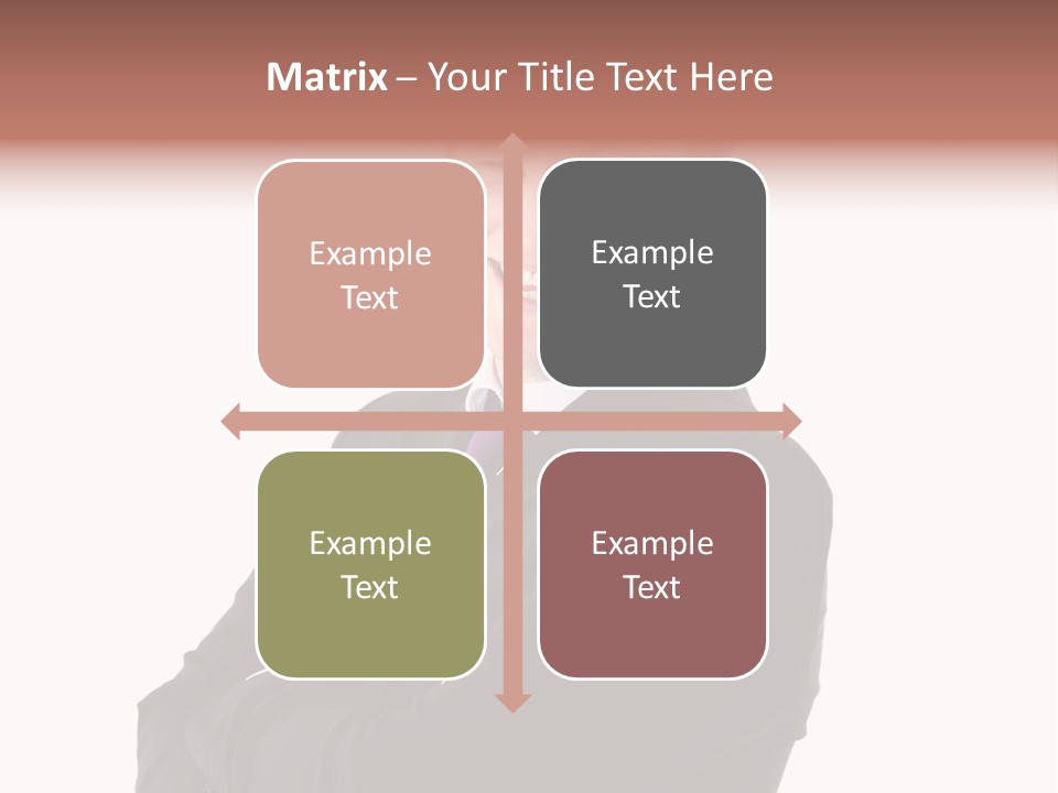 Office Worker Success Tie PowerPoint Template