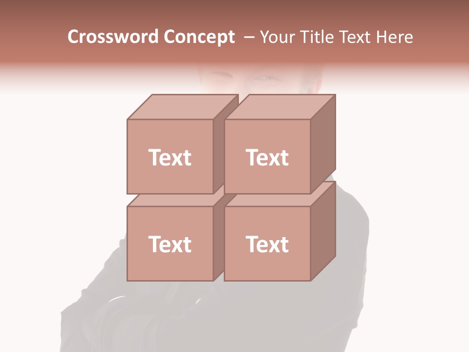 Office Worker Success Tie PowerPoint Template