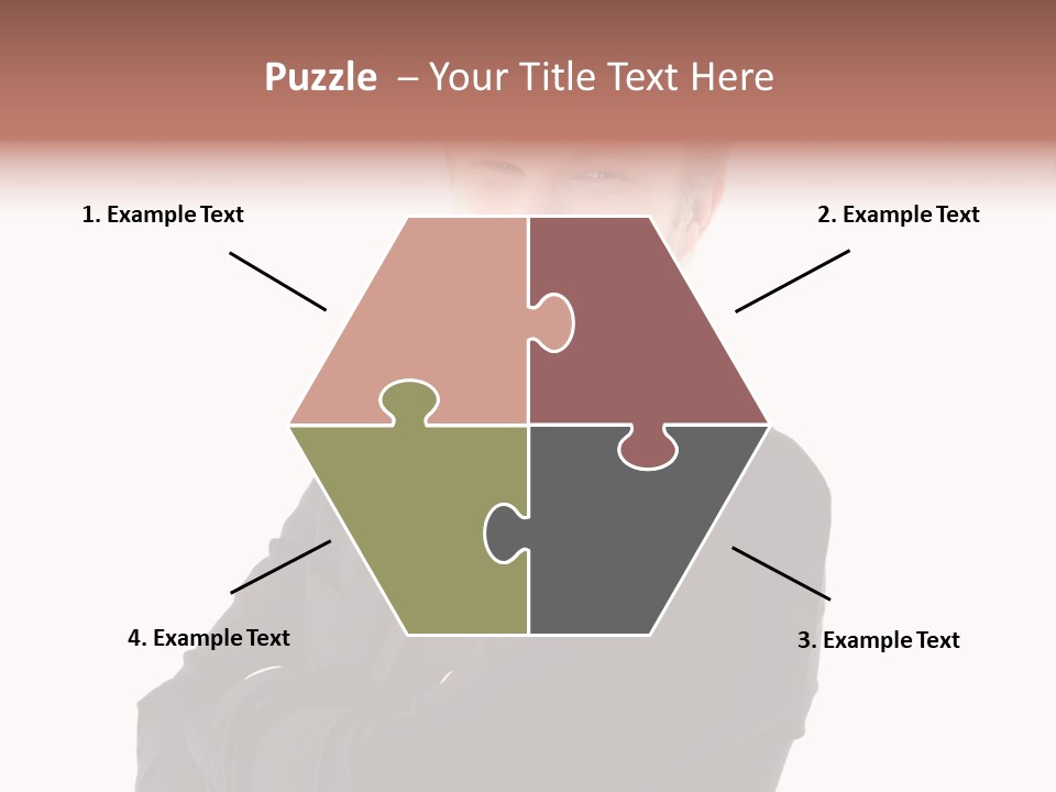 Office Worker Success Tie PowerPoint Template