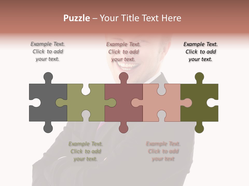 Office Worker Success Tie PowerPoint Template