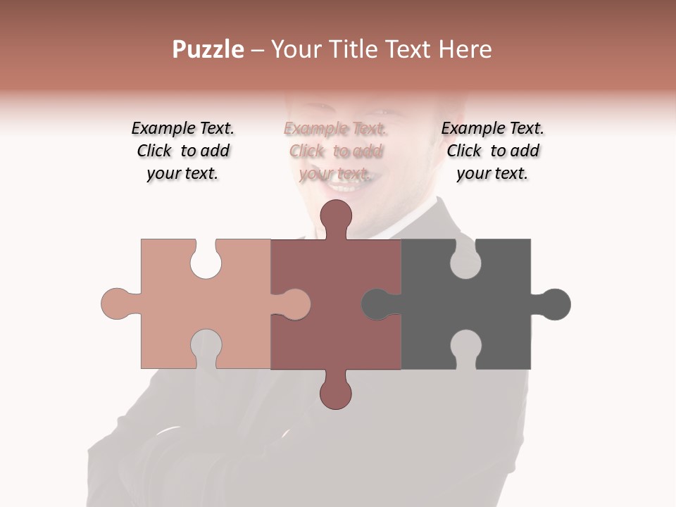 Office Worker Success Tie PowerPoint Template