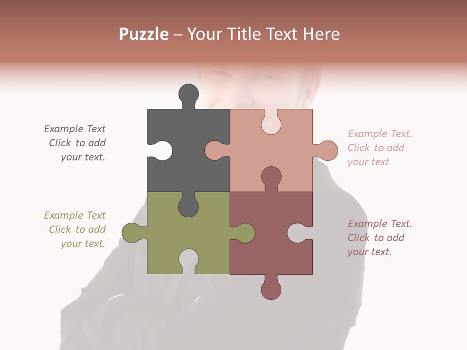 Office Worker Success Tie PowerPoint Template