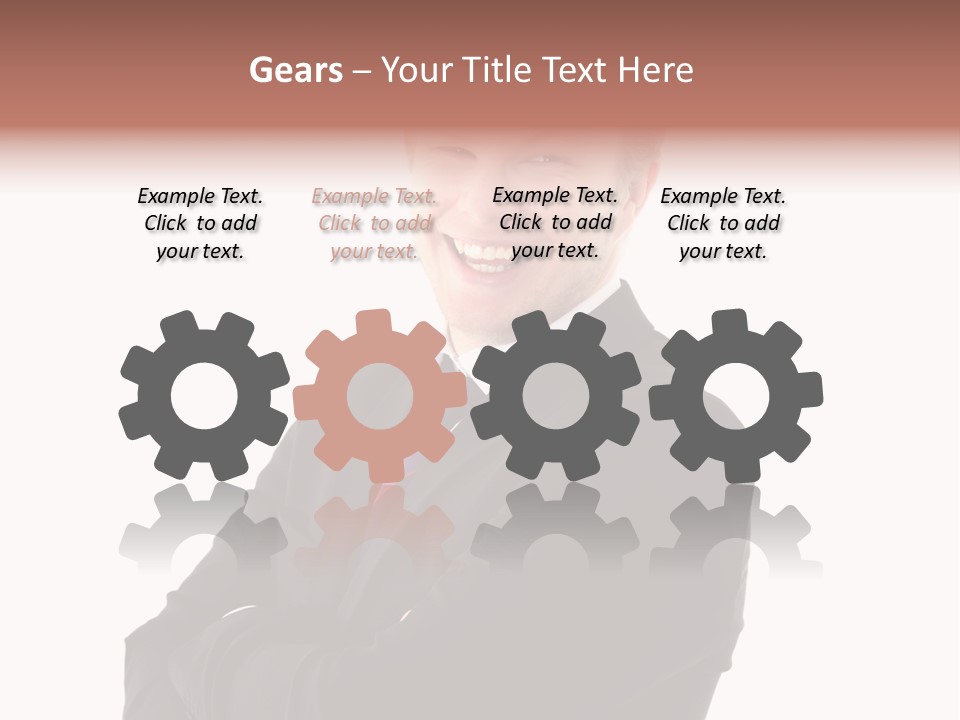 Office Worker Success Tie PowerPoint Template