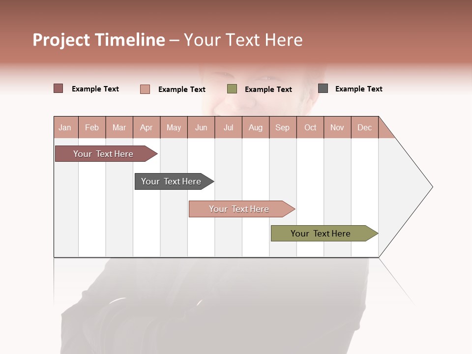 Office Worker Success Tie PowerPoint Template