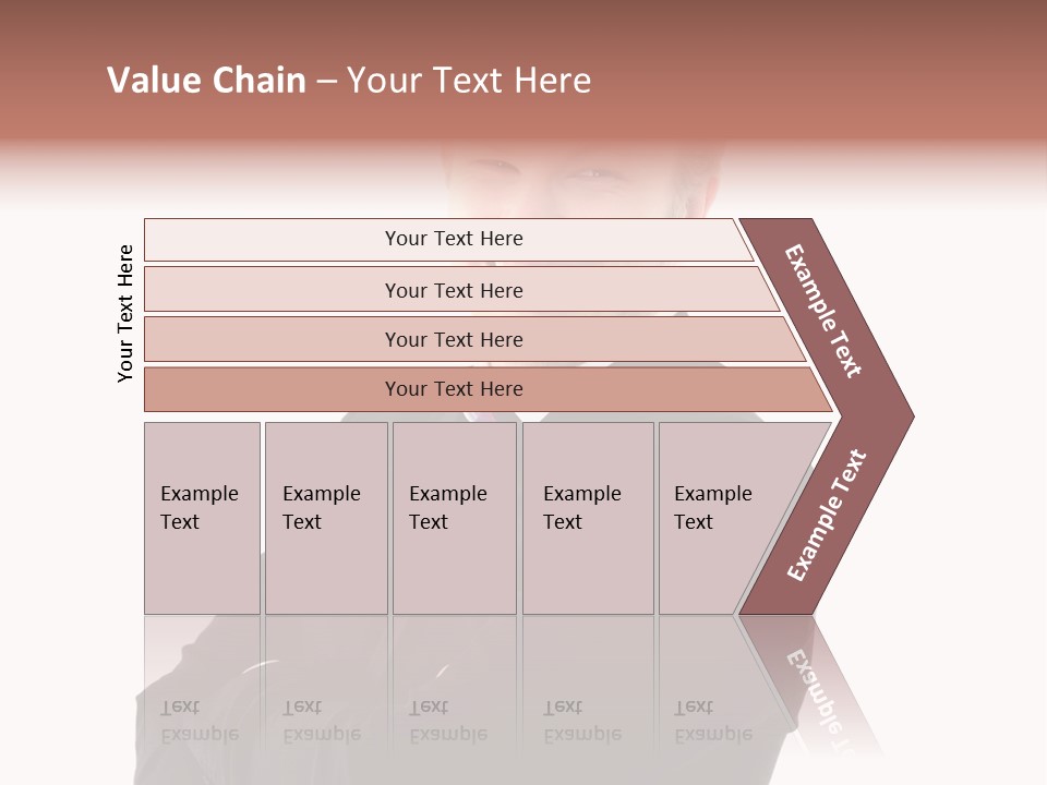 Office Worker Success Tie PowerPoint Template