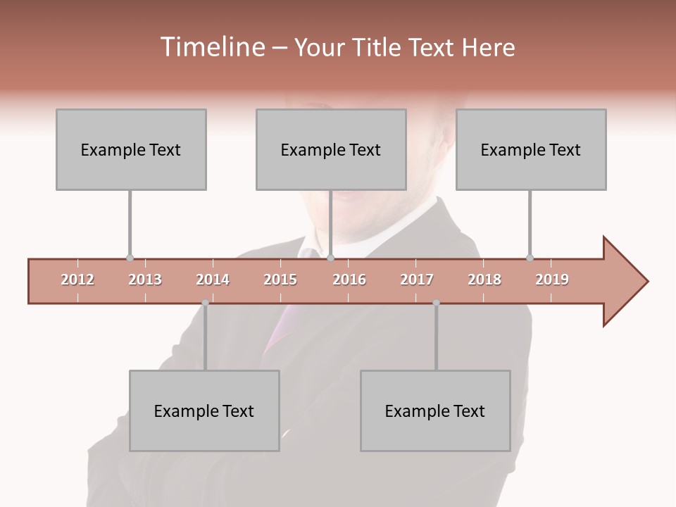 Office Worker Success Tie PowerPoint Template