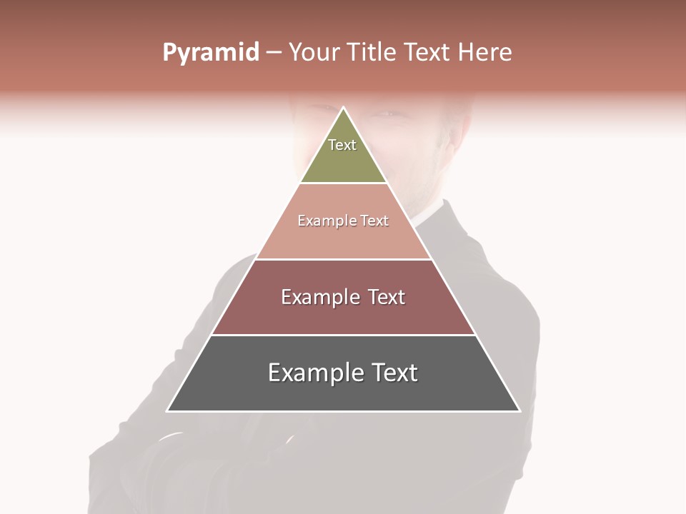 Office Worker Success Tie PowerPoint Template