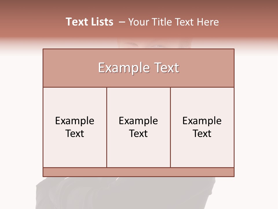 Office Worker Success Tie PowerPoint Template