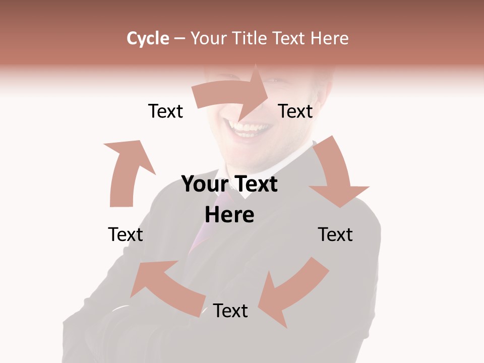 Office Worker Success Tie PowerPoint Template