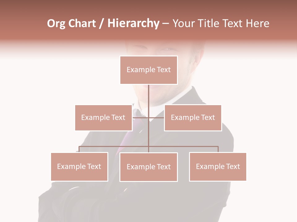Office Worker Success Tie PowerPoint Template