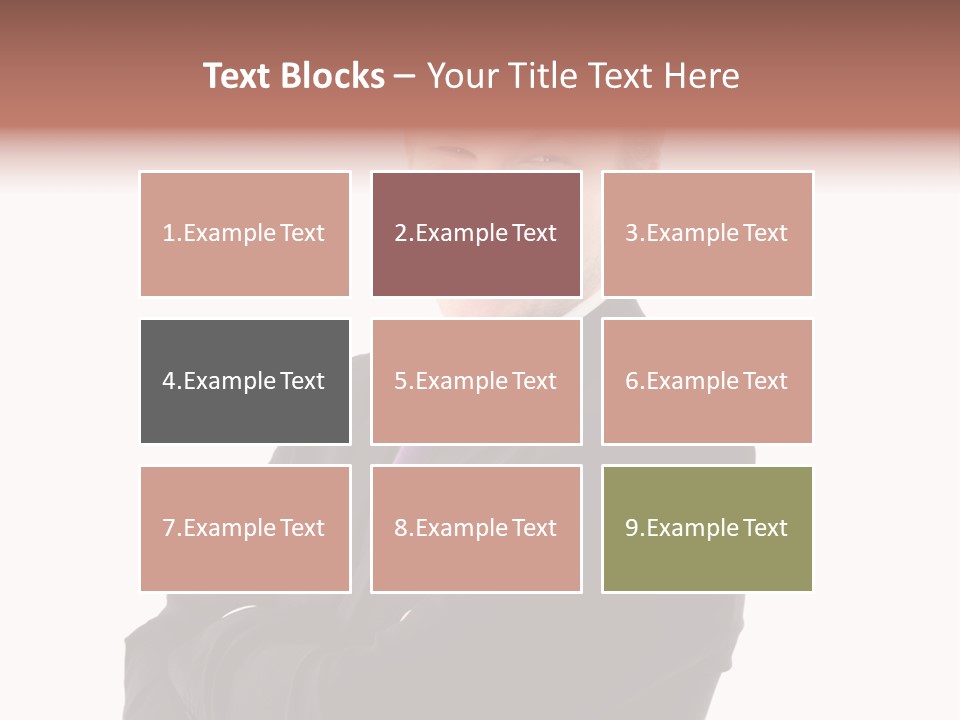 Office Worker Success Tie PowerPoint Template