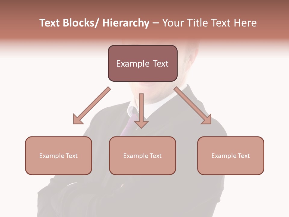 Office Worker Success Tie PowerPoint Template