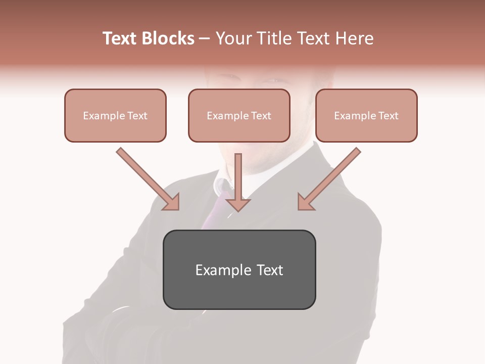 Office Worker Success Tie PowerPoint Template