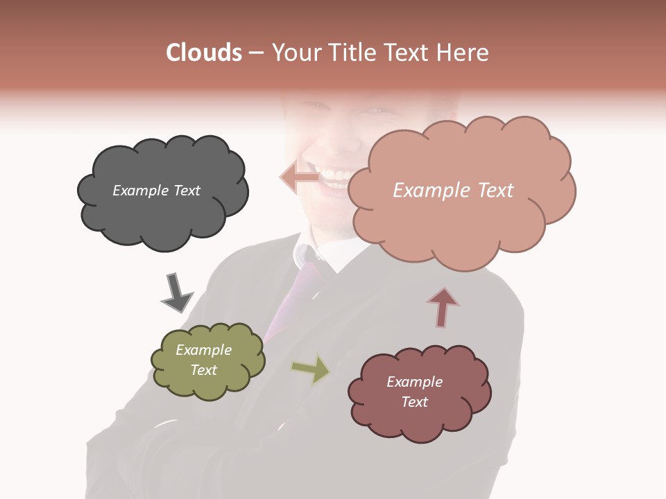 Office Worker Success Tie PowerPoint Template