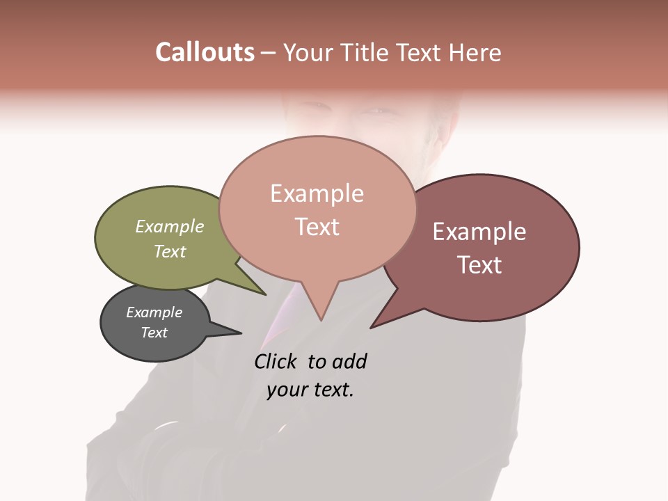 Office Worker Success Tie PowerPoint Template