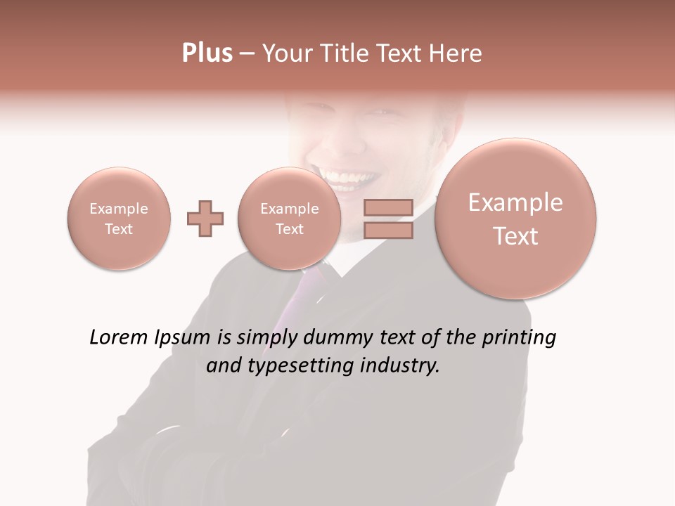 Office Worker Success Tie PowerPoint Template