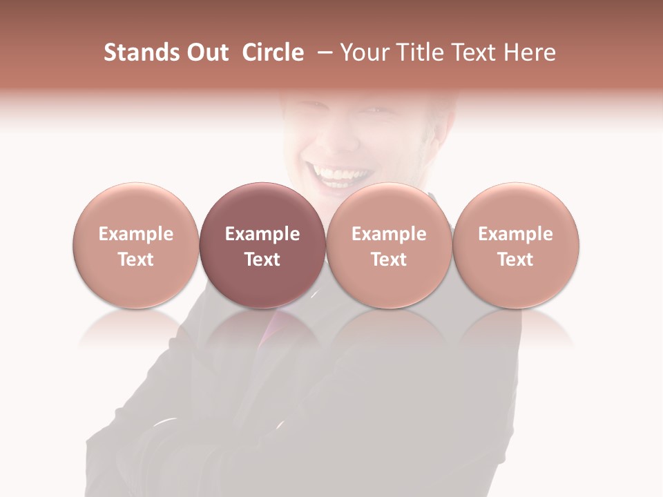 Office Worker Success Tie PowerPoint Template