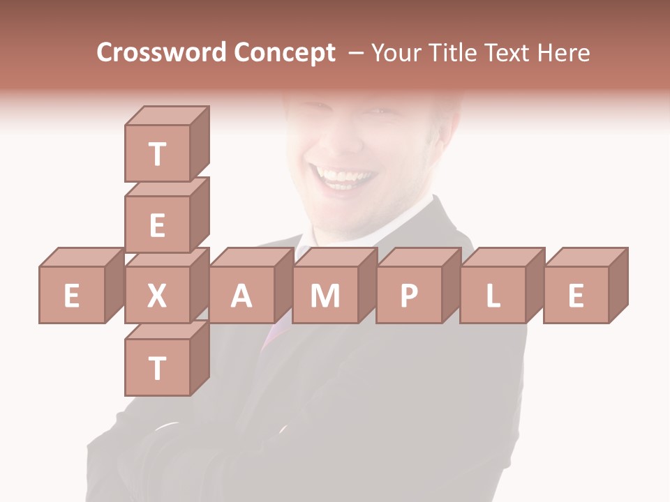 Office Worker Success Tie PowerPoint Template