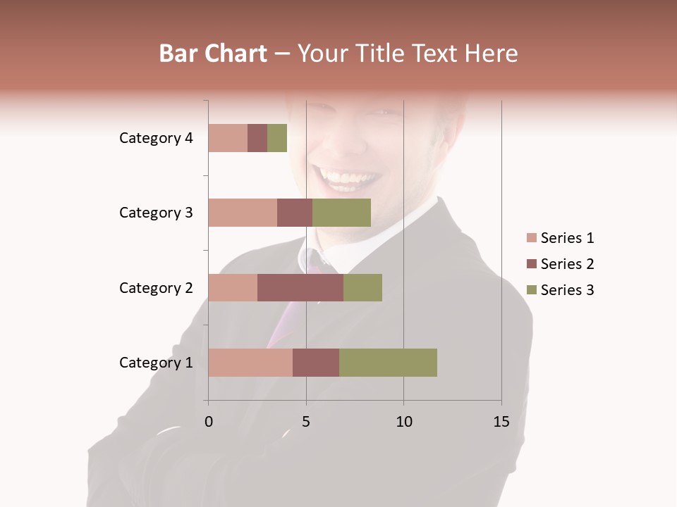 Office Worker Success Tie PowerPoint Template