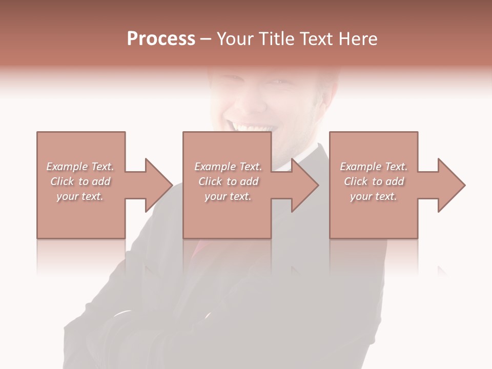Office Worker Success Tie PowerPoint Template