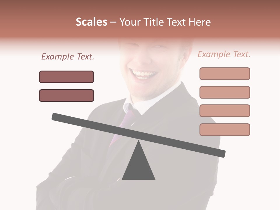 Office Worker Success Tie PowerPoint Template