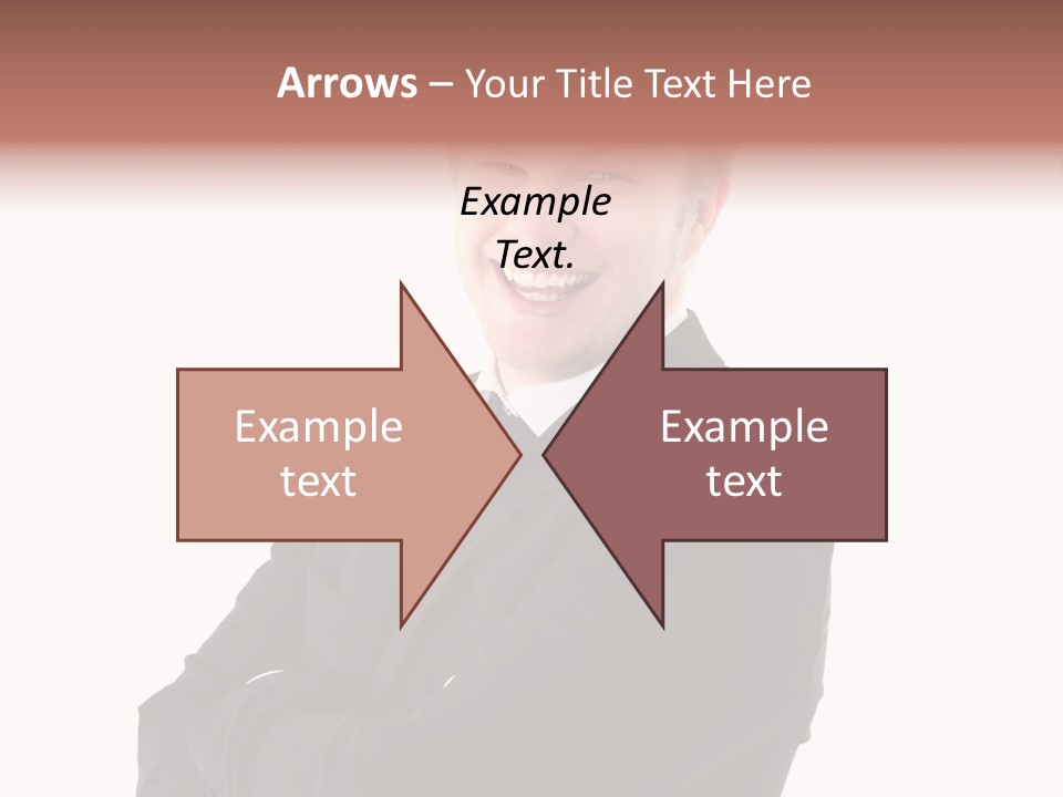 Office Worker Success Tie PowerPoint Template