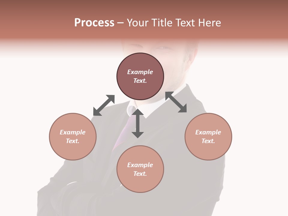 Office Worker Success Tie PowerPoint Template