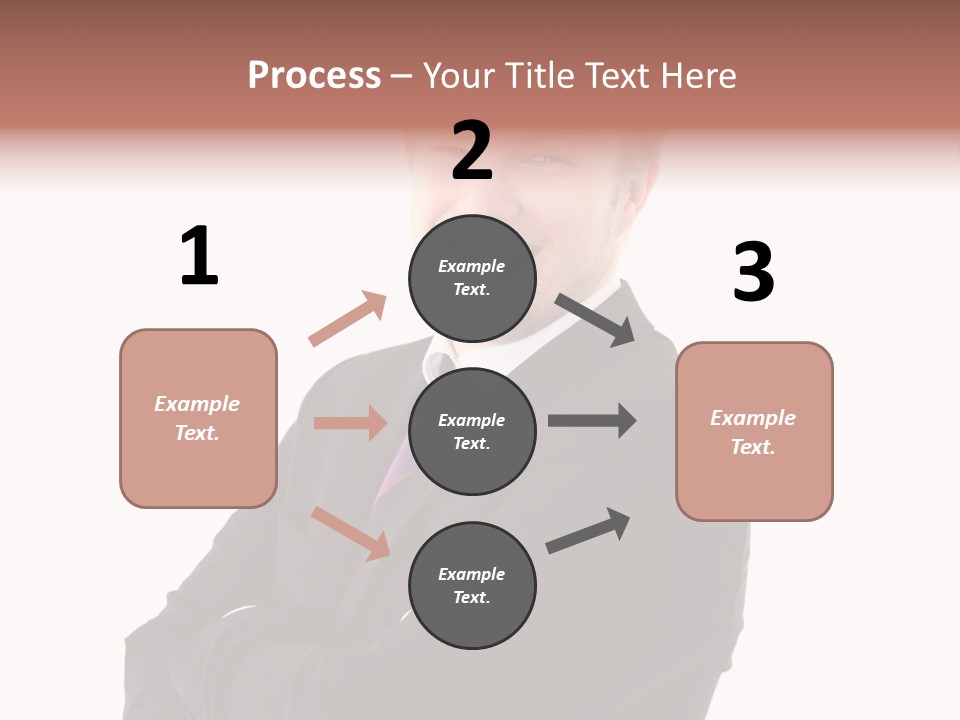 Office Worker Success Tie PowerPoint Template