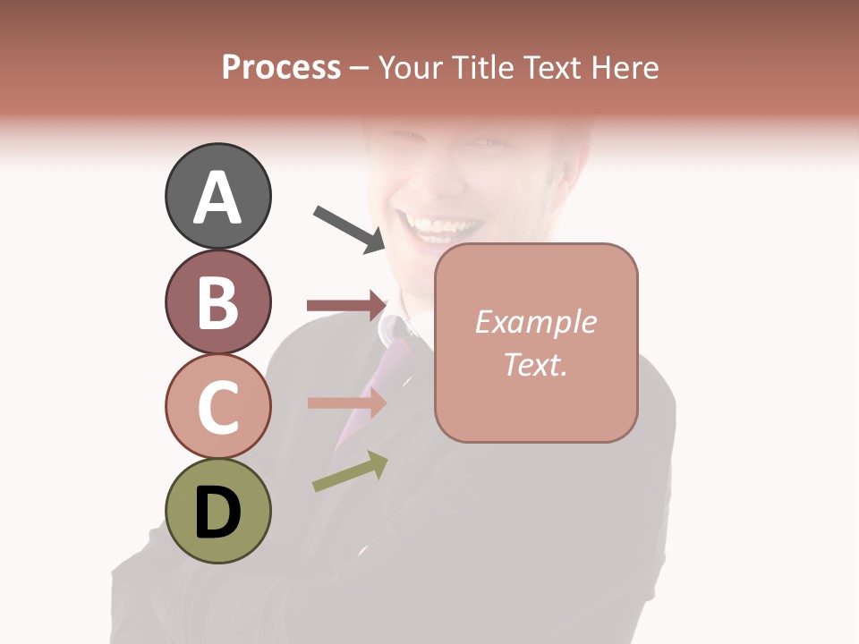Office Worker Success Tie PowerPoint Template