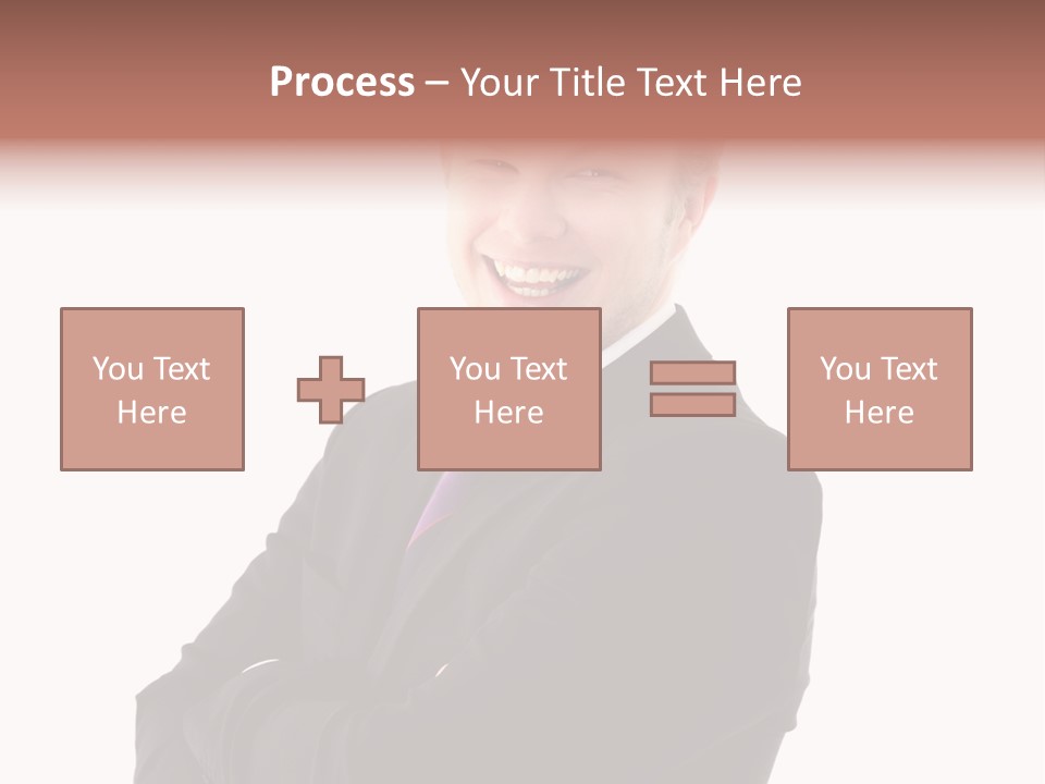 Office Worker Success Tie PowerPoint Template