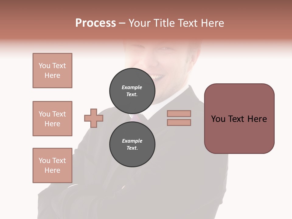 Office Worker Success Tie PowerPoint Template