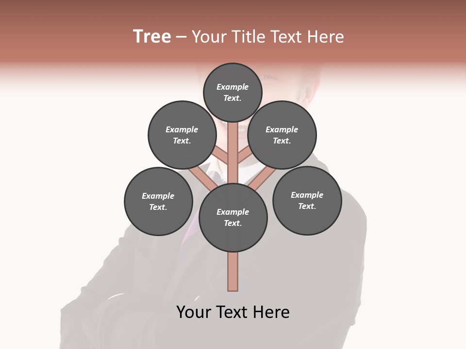 Office Worker Success Tie PowerPoint Template