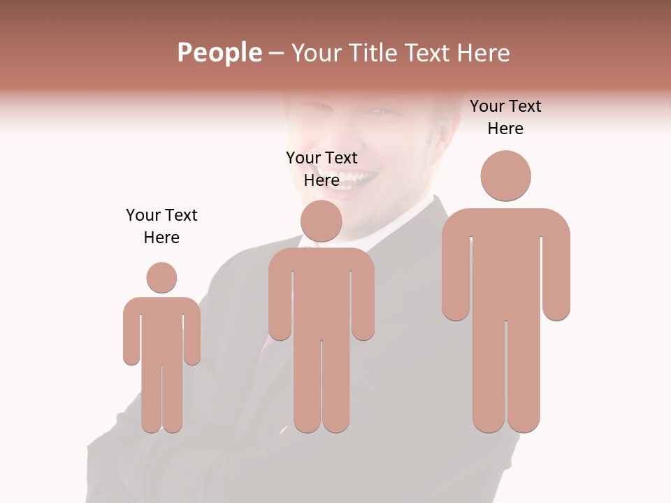 Office Worker Success Tie PowerPoint Template